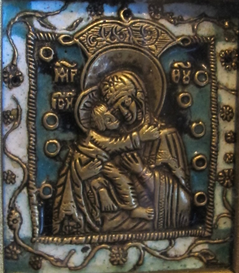 Икона Божией Матери с которой А.Е. Попов прошел всю войну
