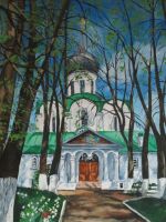 Троицкий собор картина Александра Исаева